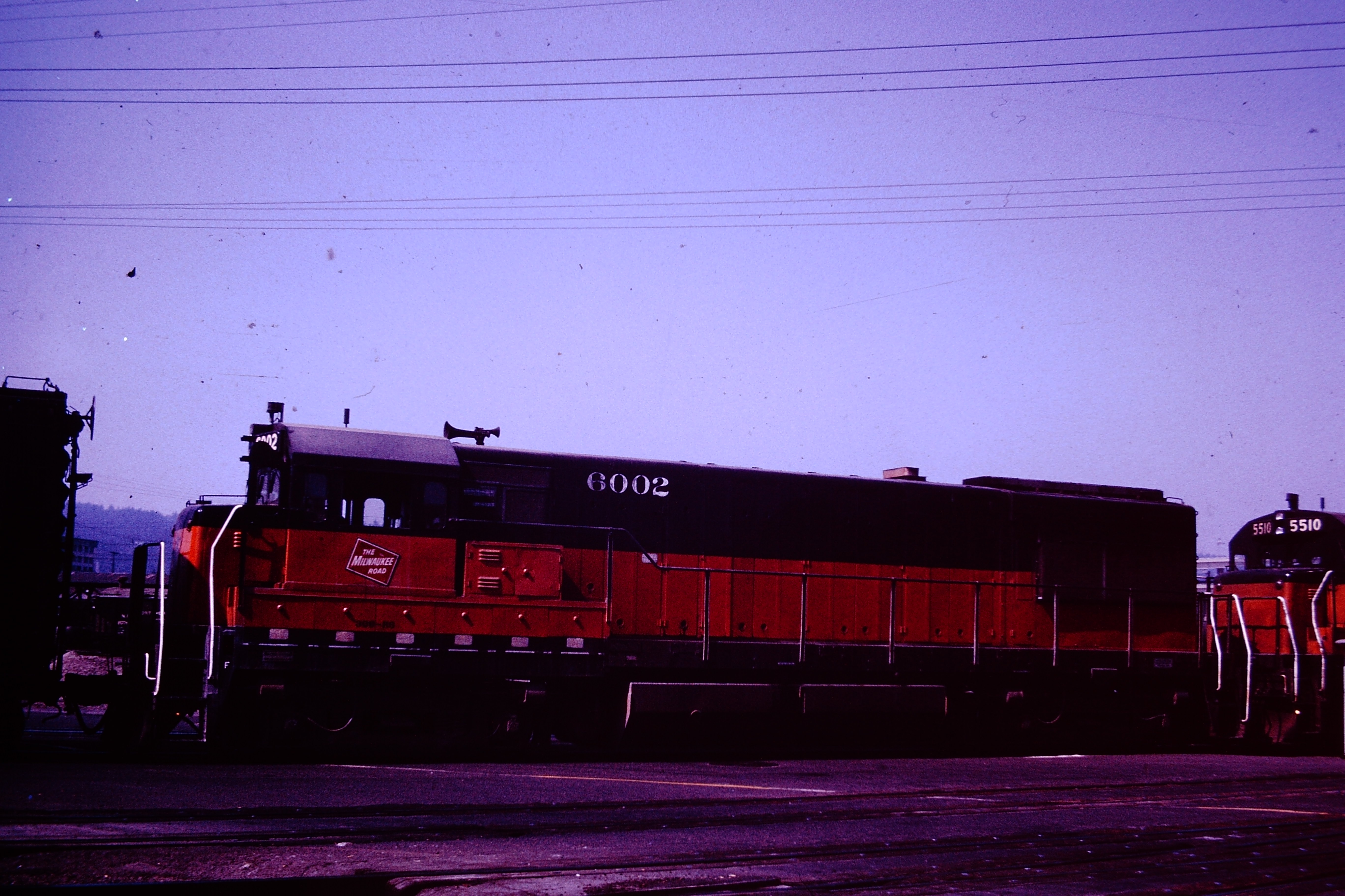 Milwaukee Railroad engine number 6002 
